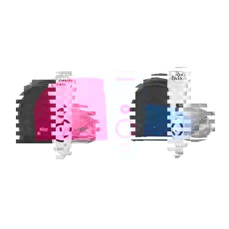 Epilator Braun Silk-épil 5185, 40 Pensete, 2 Viteze, Alb/Roz